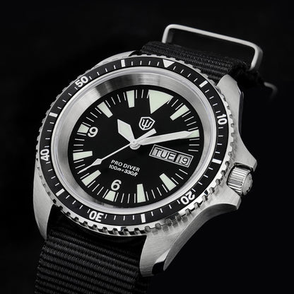 Watchdives WD1980 V3 Watch Vintage VH31 Quartz Movement Stainless Steel Watches Luminous K1 10Bar Waterproof Wristwatch