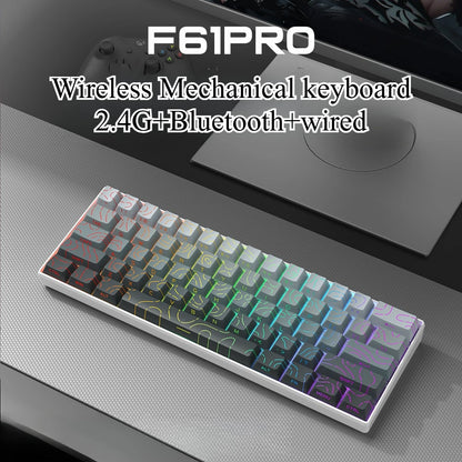 Bluetooth Wireless Mechanical Keyboards RGB Gamer Keyboard for Tablet Mechanical 60% iPad Backlit Mini USB Keyboard