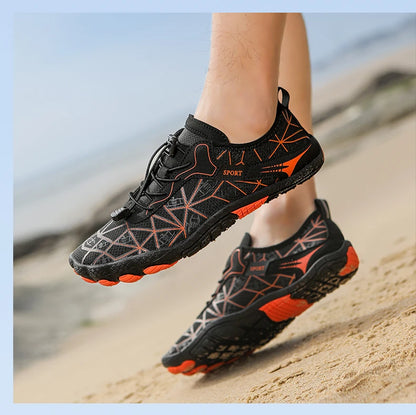 Men Wading Shoes Barefoot Quick-Drying Beach Shoes Outdoor Non-Slip Upstream Swimming Diving Shoes Women Water Sports Shoes