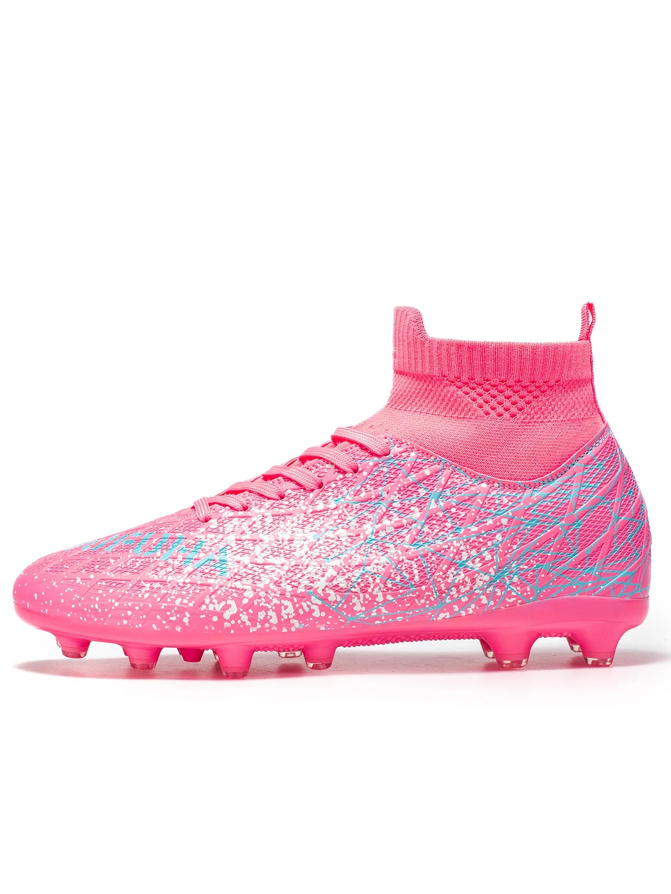 AG /FG Athletic Soccer cleats PU Fabric Comfort Upper TPU Anti-slip Long Studs Sole Reliable Quality Adult Kids Training Shoes