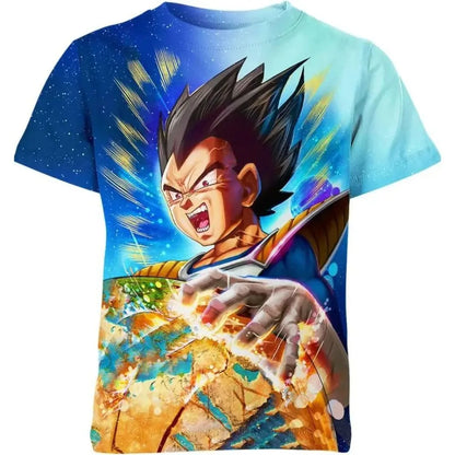 T-shirt casual respirável Dragon Ball para criança, verão 2026, estilo estampado 3D, anime, camisola desportiva de futebol para homem