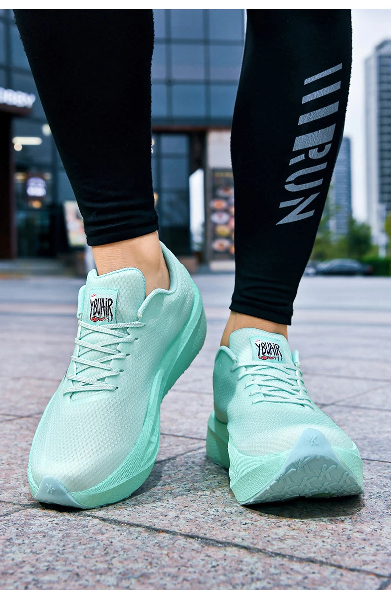 Running Shoe Men Sports Carbon Board Speciality Breathable Lightweight Women's Comfortable Athletic Nonskid Sneakers﻿ Marathon