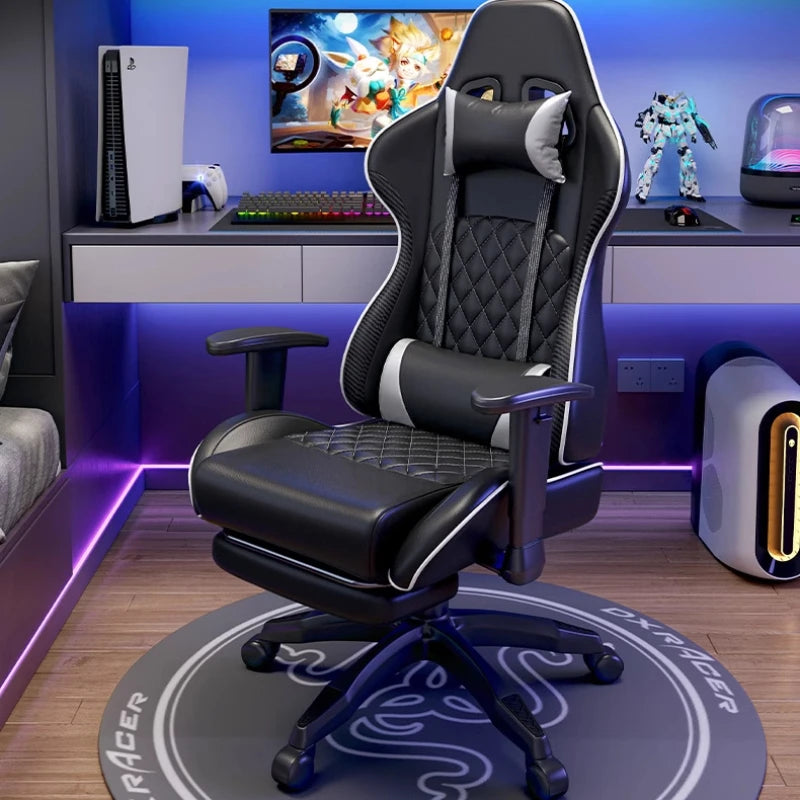 Ergonomisk drejelig gamingstol, komfortabel computerstol, moderne hjemmekontorstol, elastisk kontorstol, executive, holdbar og åndbar, Muebles Furniture
