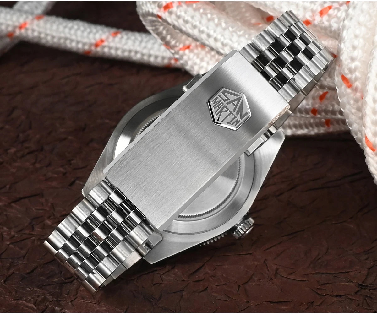 San Martin New 40mm BB Diver Watch Top Brand Classic Mens Watches NH35 Automatic Mechanical Sapphire Waterproof Reloj SN0128