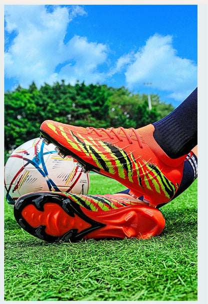 New Men Football Boots Sport Ultralight Non-Slip Outdoor Adult Cleats Match Unisex Soccer Shoes Comfortable Grass High-quality