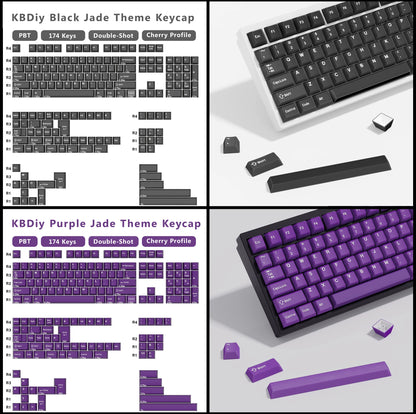 KBDiy GMK MarrsGreen Keycap teclas ISO de PBT double shot con perfil Cherry para kit DIY de teclado mecánico gamer Gaming Point KeyCap