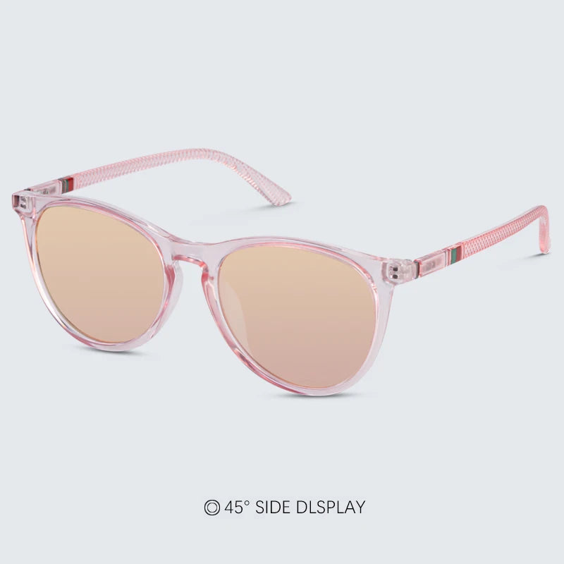 Trendy Polarized Sunglasses For  Women Brand Design Frame Fashion Sunglasses Pink  UV400