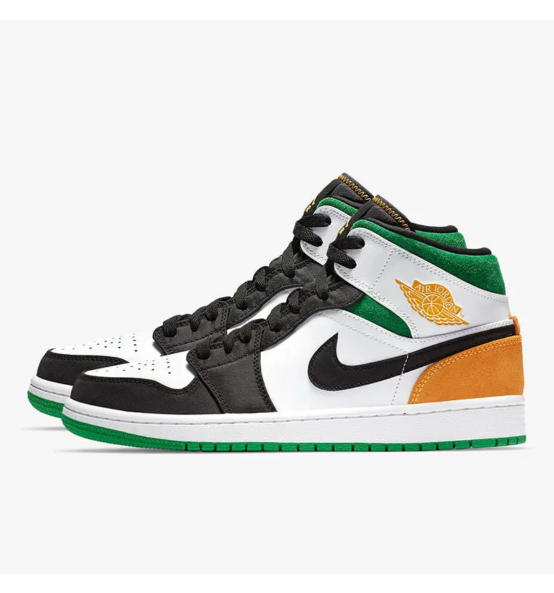 Nike genuine AIR JORDAN1 MID SE AJ1 men's sports basketball shoes 852542-101