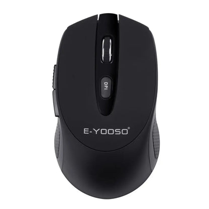 E-YOOSO E-1020 Wireless Gaming Mouse 2400 DPI Silent Click Ergonomic USB Mouse for Laptop PC Computer, 2.4G Wireless Optical Mouse
