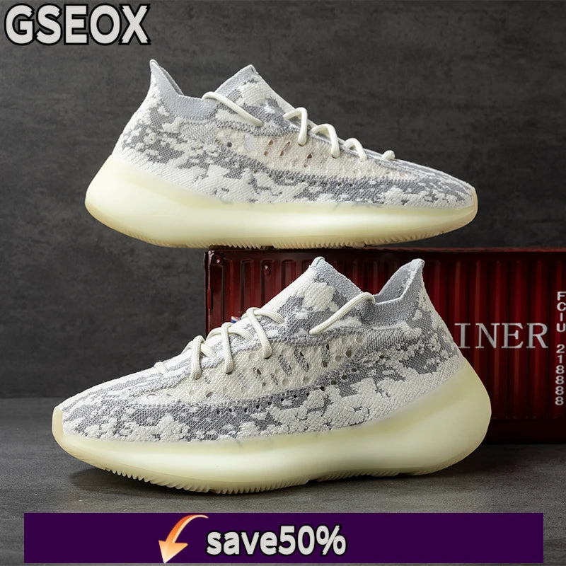 Air Cushion Running Shoes Speciality Marathon Men Sports Breathable Lightweight Women's Comfortable Nonskid Leisure Sneakers