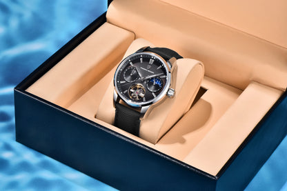 PAGANI DESIGN 2026 Men Mechanical Watch E3255Y 41mm Sapphire Crystal Stainless Steel Calendar Waterproof Reloj Hombre