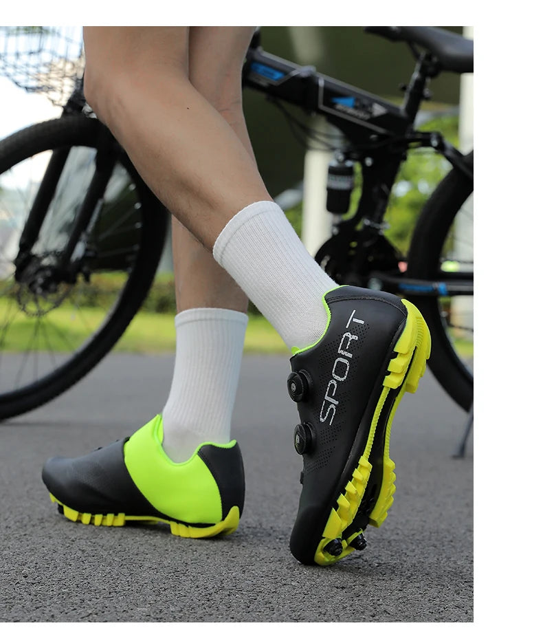 Cycling Sneakers Breathable MTB Shoes Men Women Trail Mountain Bicycle Riding Shoes Sport Road Bike Shoes Spd Pedal Cycle Shoes