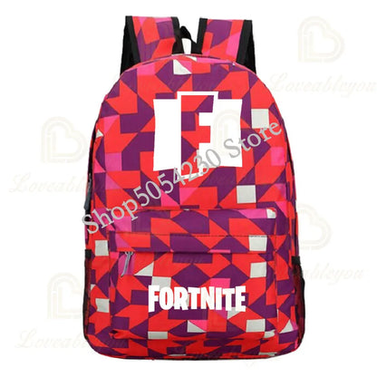Mochila Fortnite Games, mochila escolar Fortnite para adolescentes, unissexo, com compartimento para portátil, para escola, viagens e uso casual