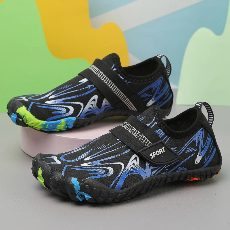 NEW Children Boys And Girls Beach Quick Diving Shoes Qianjiang Swimming Shoes Indoor Fitness Floor Shoes Bathroom Shoes 29-38#
