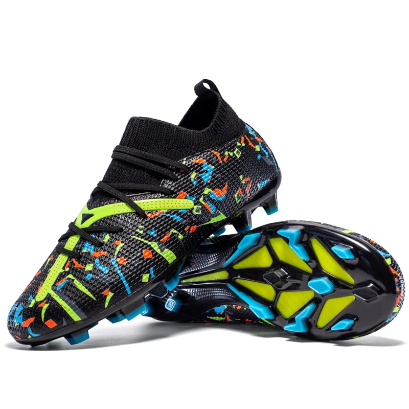 Professional Football Boots Men Breathable Mesh Soccer Cleats Anti Skid Fast Sneakers Fashion Artificial Grass Male Soccer Shoes