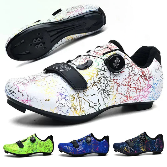 New Cycling Shoes Men Self-Locking Road Cycling Shoes Outdoor Mountain Cycling Sports Shoes Women Indoor Spinning Cycling Shoes