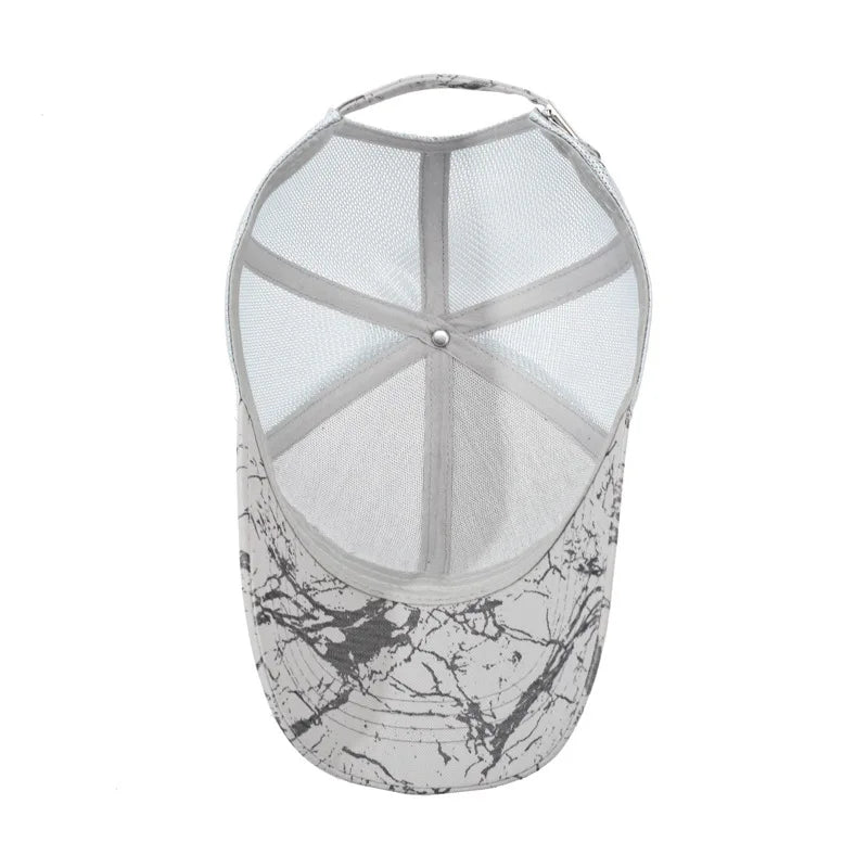 Chapeau d'été pour homme, visière de sport d'extérieur, casquette de baseball à dos en maille, casquette de pêche décontractée et respirante, casquette de camionneur