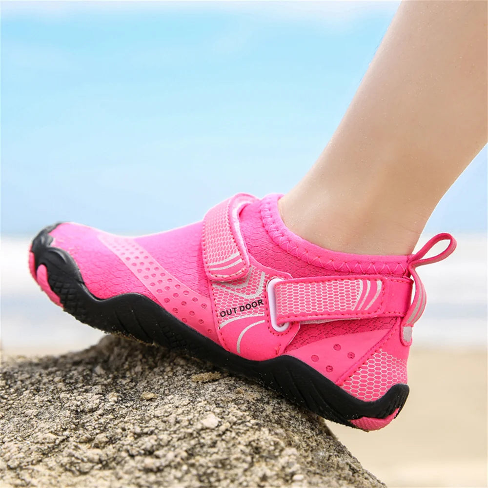 Kids Aqua Shoes Summer Beach Five Fingers Barefoot Water Shoes Swimming Lightweightl Non-slip Seaside River Children Sneakers