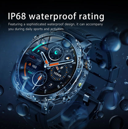 2026 TANK Ultra New 1400mAh Big Battery Smart Watch Men GPS path Sport Flashlight BT Call Waterproof Outdoor Military Smartwatch