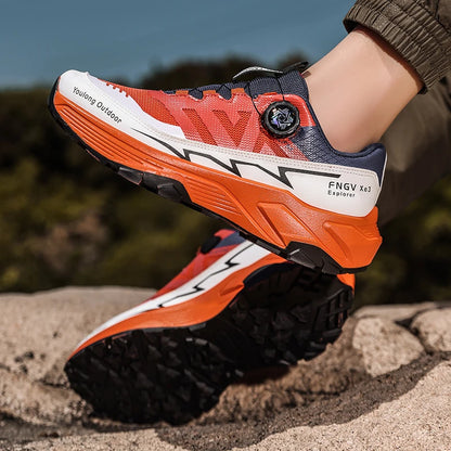 Mens Sneakers Casual Outdoor Anti Slip Shock-absorbing Versatile Off Road Hiking Shoes Comfortable Soft Sole Running Shoes Man