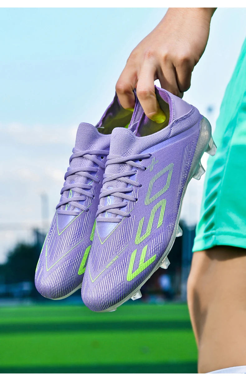 New Men Soccer Shoes High-quality Cleats Football Boots Sneakers Hot-selling Indoor Futsal Non-Slip Match Grass High-top Outdoor