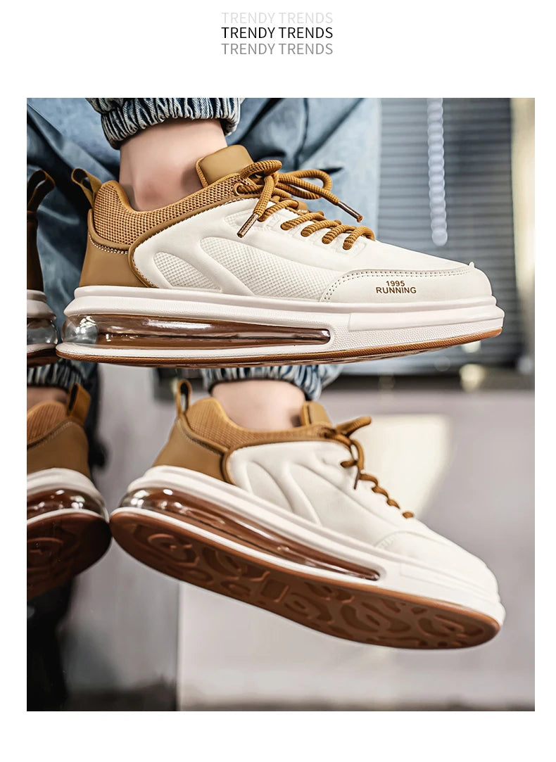 Air Cushion Men Sports Running Shoes Casual Breathable Lightweight Women's Comfortable Athletic Nonskid Walking Sneakers ﻿