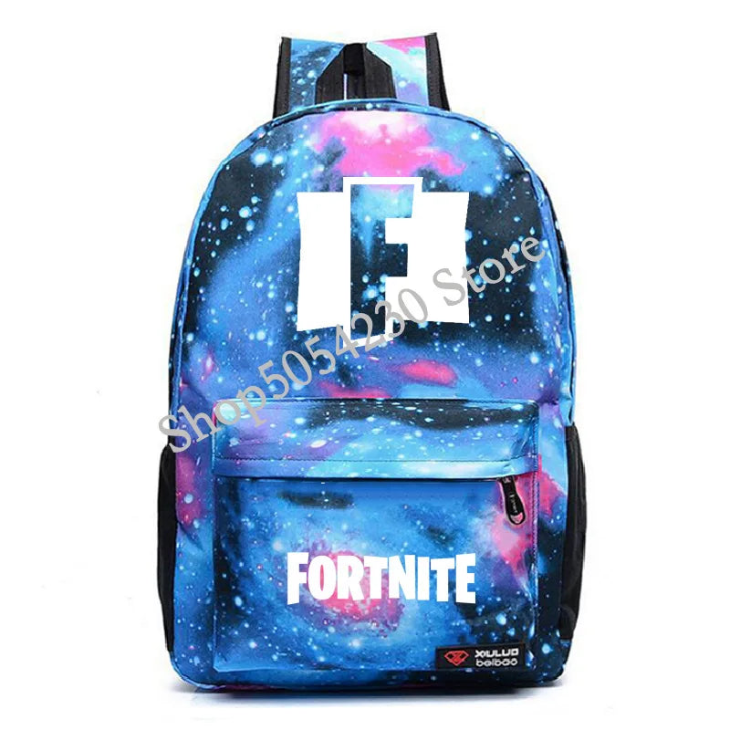 Mochila Fortnite Games, mochila escolar Fortnite para adolescentes, unissexo, com compartimento para portátil, para escola, viagens e uso casual