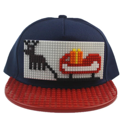 Crtani patchwork bejzbol kape, uradi-sam blokovi, snapback kape, hip hop kape za muškarce i žene, odvojivi pikseli, kape za tatu, dječje kape, kape za odrasle