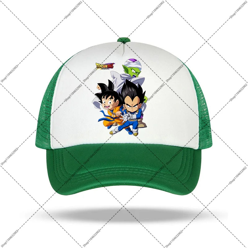 Dragon Ball-baseballkeps för kvinnor och män, solhattar, kepsar med tryck av seriefigurer och anime, bekväma unisex-bomullskepsar för vuxna, perfekta som sommargåvor och festpresenter