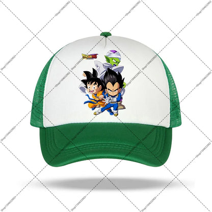 Dragon Ball-baseballkeps för kvinnor och män, solhattar, kepsar med tryck av seriefigurer och anime, bekväma unisex-bomullskepsar för vuxna, perfekta som sommargåvor och festpresenter