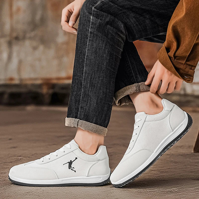 Men's Shoes, Spring and Autumn Trendy Shoes, New Cross-Border Models, White, Black, Red Sneakers, Soft-Soled Breathable Men's Low-Top Versatile Casual Shoes