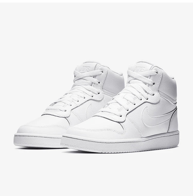 Nike Official Authentic Ebernon Mid Women's Mid-Top Simple Classic Skate Shoes AQ1778-100