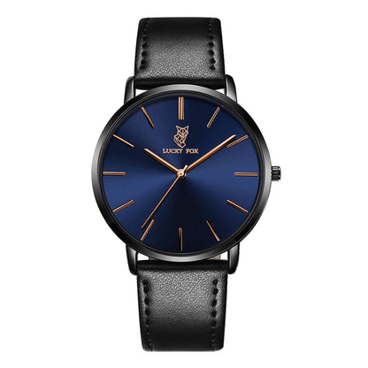 LUCKY FOX Classic Luxury Men Watch Simple Casual Men and Women Round Large Dial Quartz Watch Clock Gifts Men Reloj
