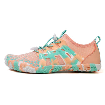 Men Women Water shoes Upstream Wading Swimming Barefoot Five Fingers Aqua Shoes Colorful Beach Seaside Light Unisex Sneakers New