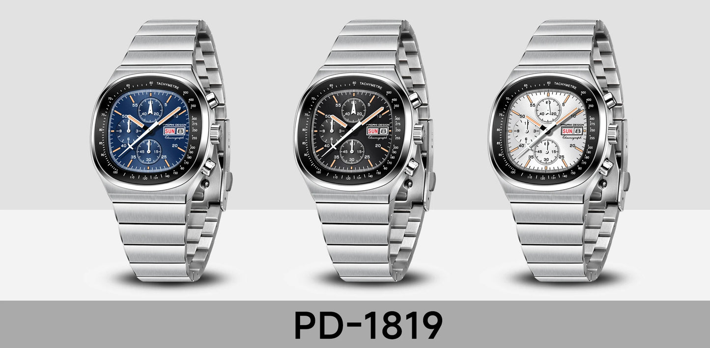 PAGANI DESIGN Men's Chronograph Watch Japan Miyota OS00 Movement Speed Tester Sapphire Waterproof Quartz Watch Reloj Hombre