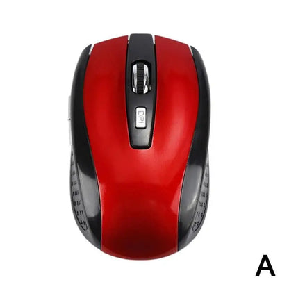 Rato Ótico Sem Fios 2.4GHz com Recetor USB para Gaming, 6 Botões, para Computador, PC e Portátil, Acessórios