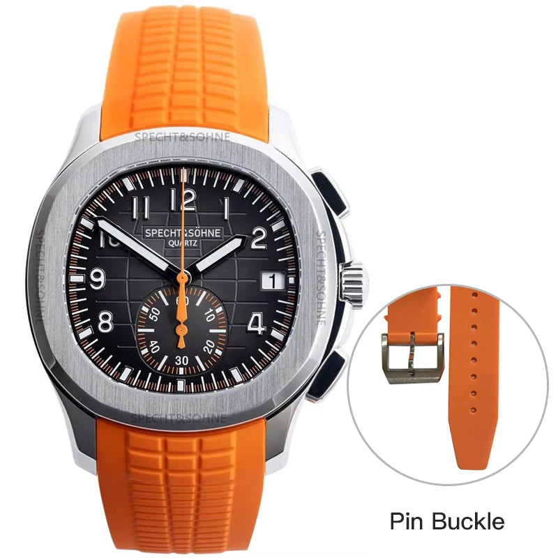 Droppshiping Products 2025 Men Watch Specht&Sohne Japan Chronograph Quartz Wristwatch Rose Gold Relogio Masculino 50M Waterproof