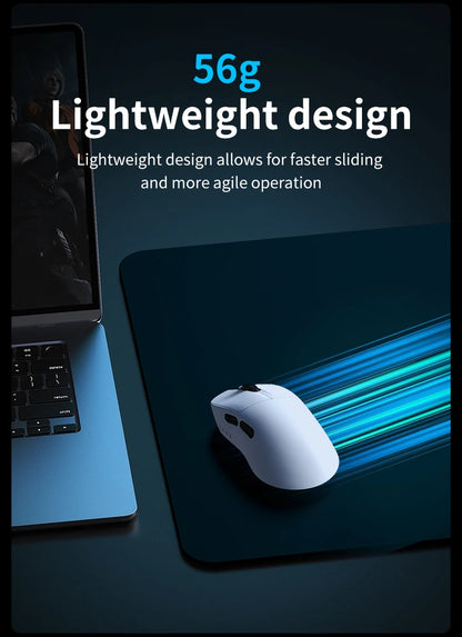 AJAZZ AJ179 V2 MAX Tri-Mode Wireless Gaming Mouse, 56g Lightweight PAW3311 Sensor, 12000 DPI, Rechargeable Right-Hand Gaming Mouse