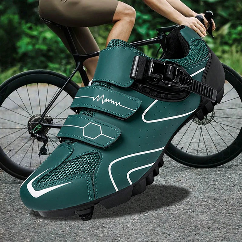 Neutralne buty rowerowe MTB, kompatybilne z butami szosowymi Pelaton, męskie buty sportowe do jazdy na rowerze, z odblaskowymi paskami
