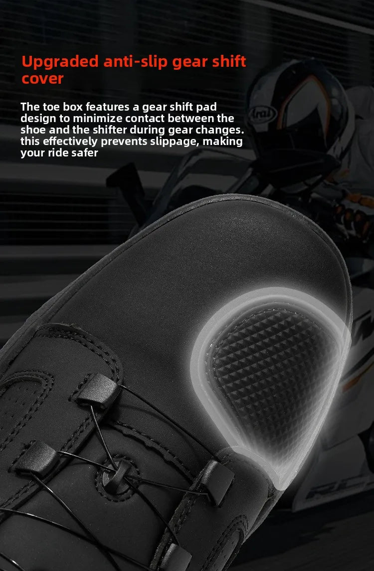 Motorcycle Boots Men Biker Shoes Moto Sneaker Microfiber Leather Adventure Motocross Shoes Anti-slip Motorcycle Equipment