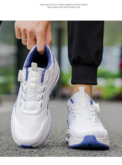 Spring & Summer Men's Running Shoes  Outdoor Hiking,Wear-Resistant Trail Shoes with BOA Closure,Breathable Sports & Casual Style