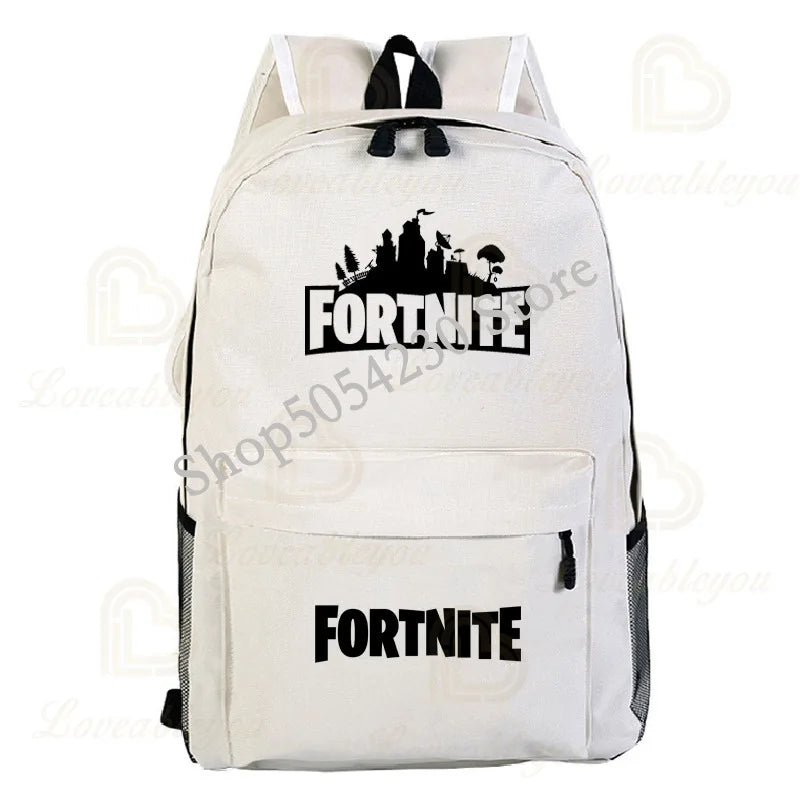 Mochila Fortnite Games, mochila escolar Fortnite para adolescentes, unissexo, com compartimento para portátil, para escola, viagens e uso casual