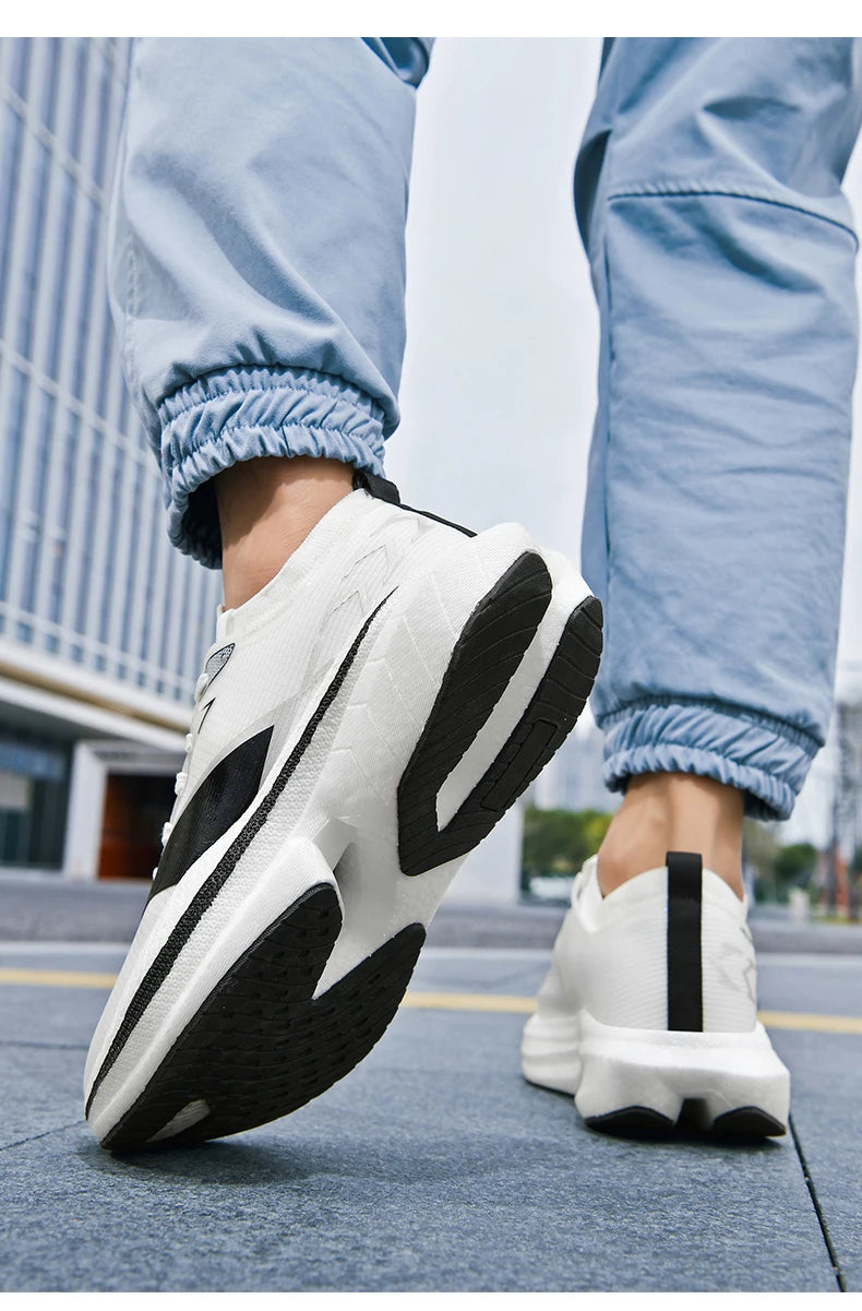 Men's Air Cushion Running Shoes Men Sneakers Carbon Board Marathon Jogging Shoes Outdoor Sport Shoes Teenis Male Casual Shoes