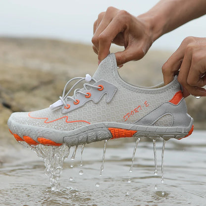Men Wading Shoes Barefoot Quick-Drying Beach Shoes Outdoor Non-Slip Upstream Swimming Diving Shoes Women Water Sports Shoes