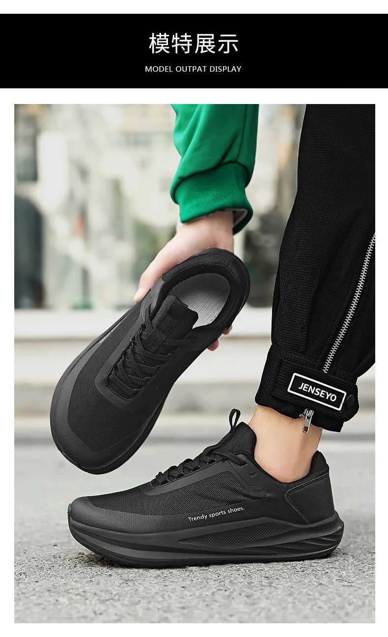 Men Running Shoes Marathon Speciality Sports Breathable Lightweight Women's Comfortable Nonskid Leisure Sneakers Plus Size 38-46
