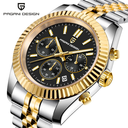 PAGANI DESIGN 2025 New VD53 luxury men quartz watch 40MM stainless steel sapphire waterproof 50m luminous C3 relojes para hombre