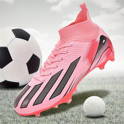 New Men Soccer Shoes Adult Non-Slip Football Boots Cleats Boys Ultralight Sport Sport Outdoor Comfortable Training Match Grass