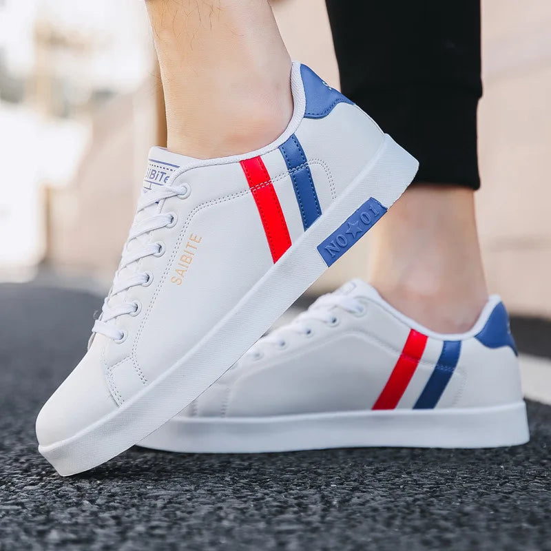 Scarpe da skateboard casual da uomo, scarpe bianche, scarpe da tempo libero per attività all'aperto, sneakers, scarpe da passeggio traspiranti, scarpe basse, Chaussure Homme 39-48
