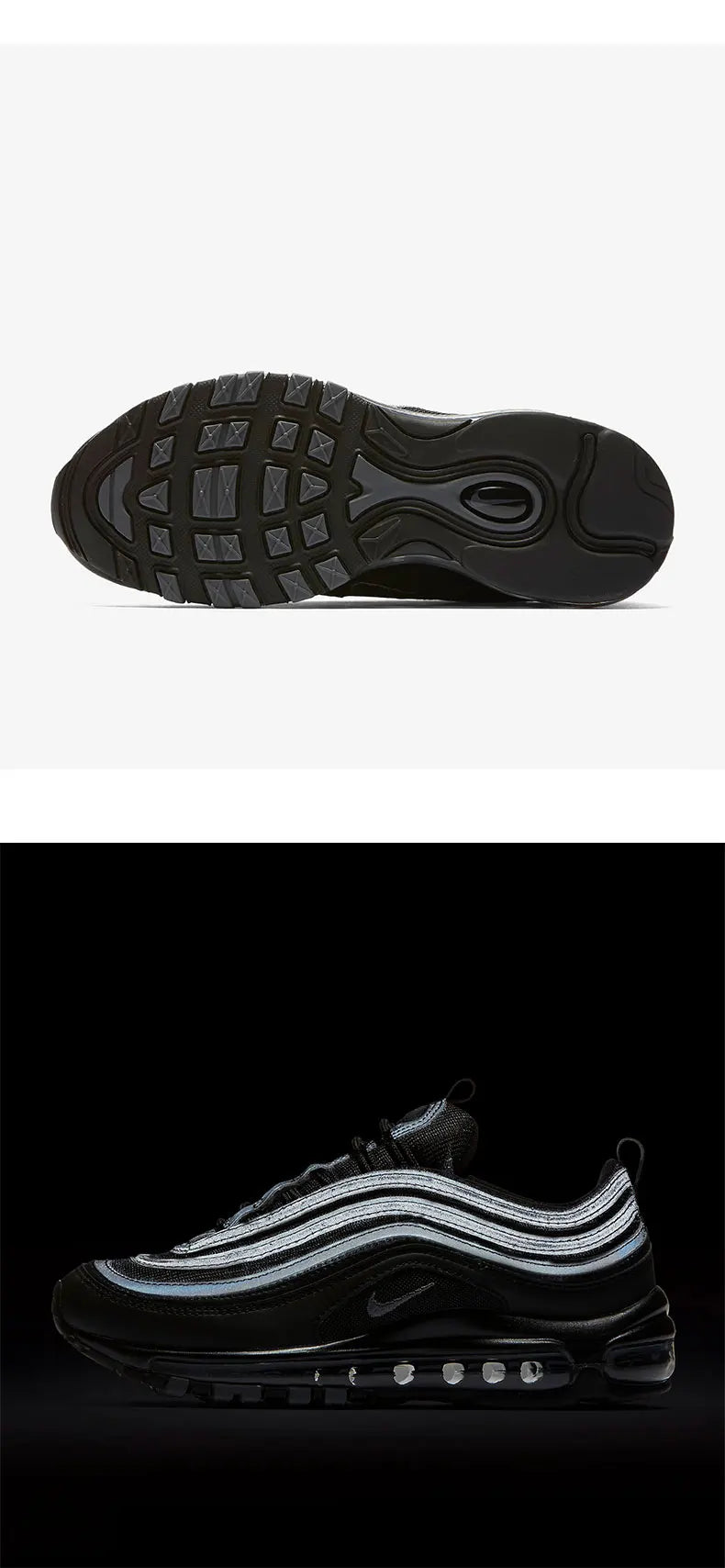 Nike Genuine AIR MAX 97 ženske trkaće cipele s Bullet Air Cushion amortizerom 921733-001
