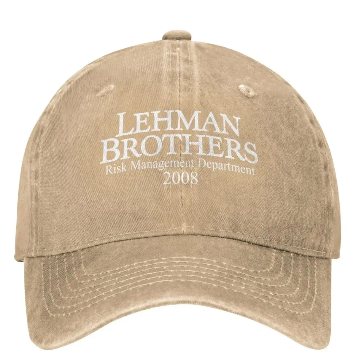 Lehman Brothers Risk Management 2008 Baseball Cap Bank Bankruptcy Trucker Hat Tennis Skate Snapback Cap Women Baseball Caps